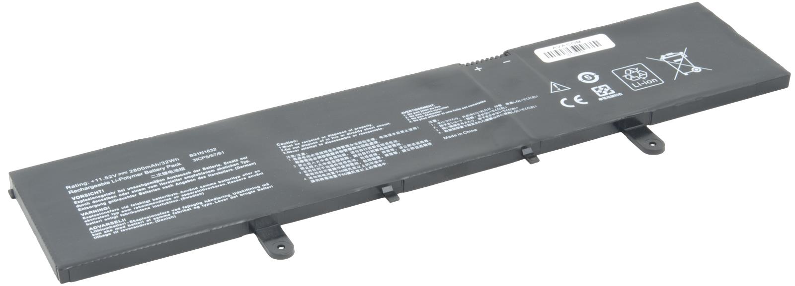Avacom pro Asus VivoBook X405UA Li-Pol 11,52 V 2800 mAh 32 Wh