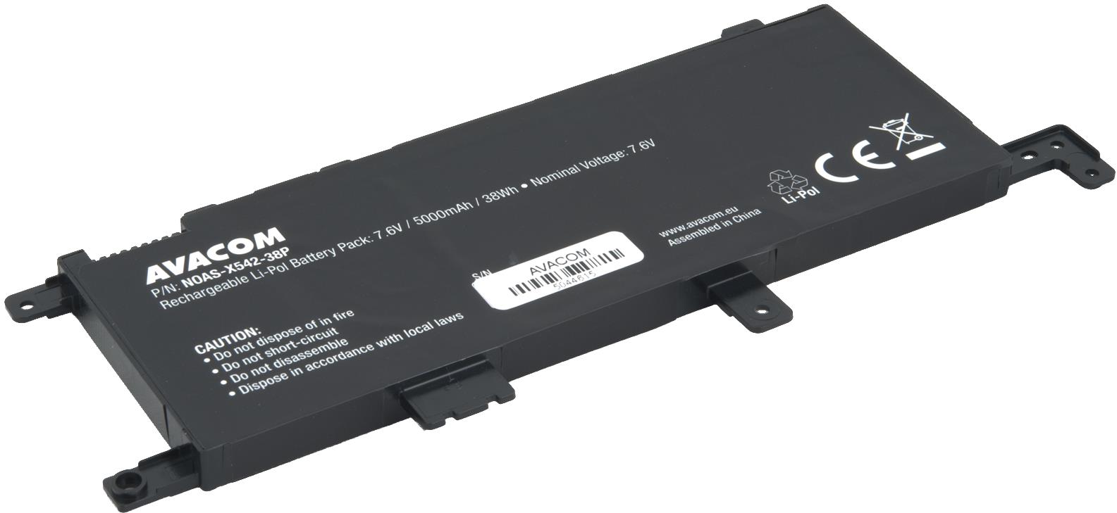Avacom pre Asus VivoBook 15 X542UF X542UQ Li-Pol 7,6 V 5000 mAh 38 Wh