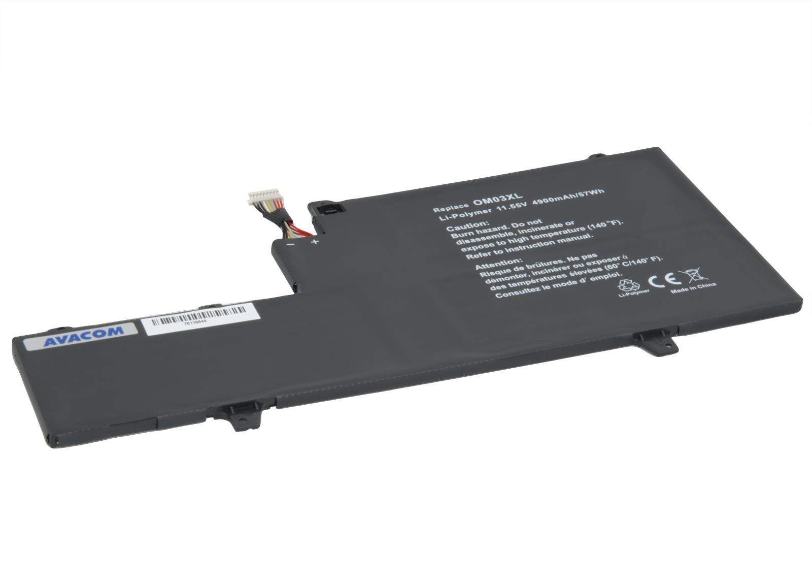 Avacom OM03XL pre HP EliteBook 1030 G2 Li-Pol 11,55 V 4900 mAh 57 Wh
