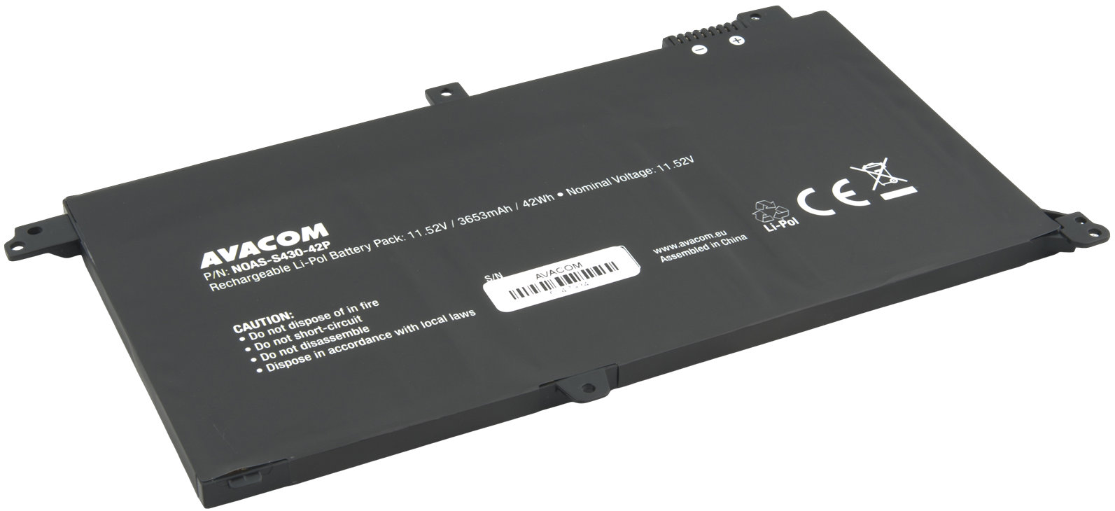 Avacom pre Asus VivoBook X571 X430 Li-Pol 11,52 V 3653 mAh 42 Wh