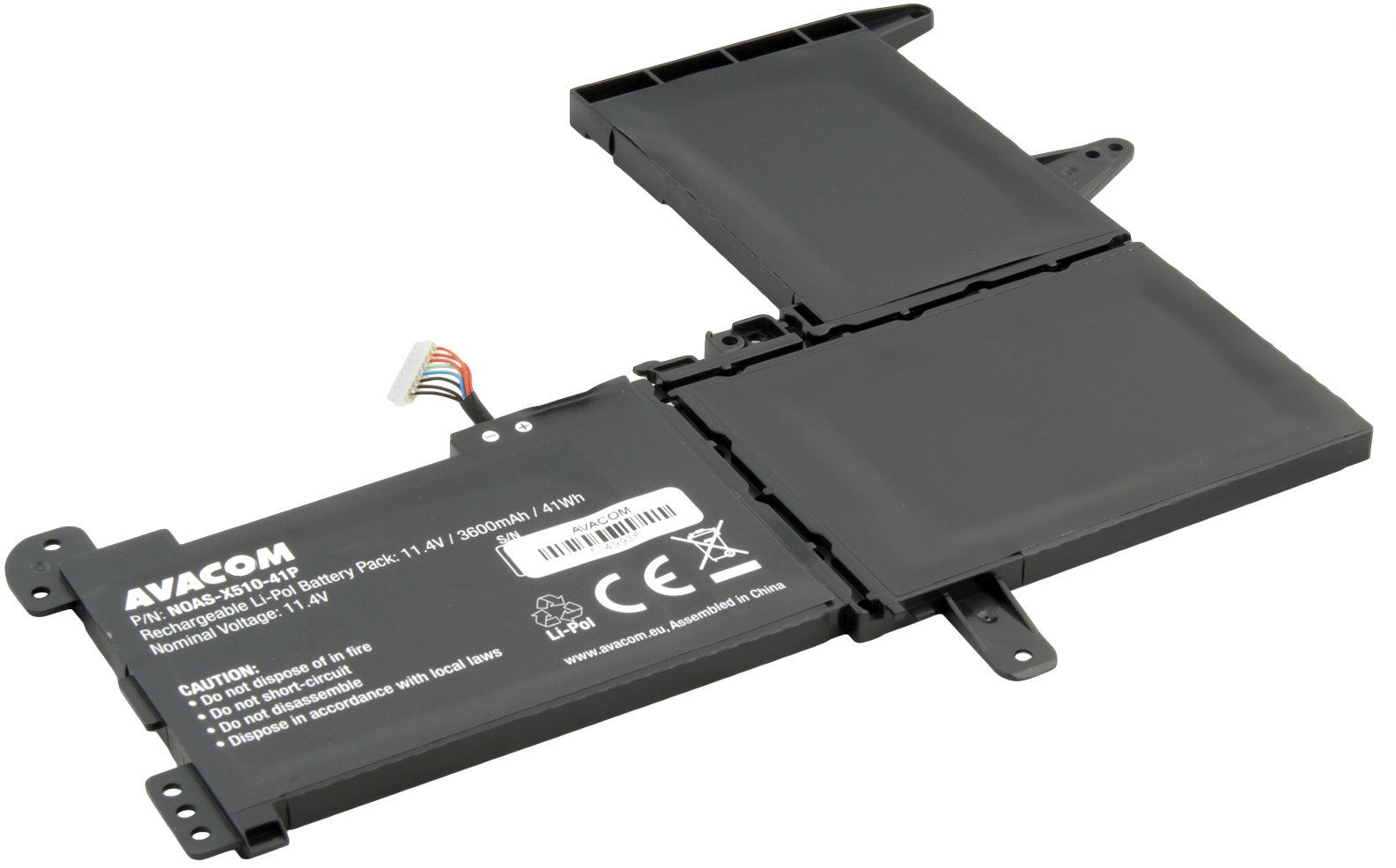 AVACOM pre Asus VivoBook X510UN S510UQ Li-Pol 11,4 V 3600 mAh 41 Wh