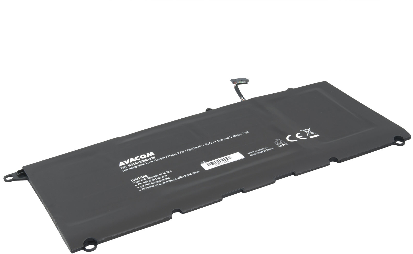 AVACOM pre Dell XPS 13 9350 Li-Pol 7,6 V 6842 mAh 52 Wh