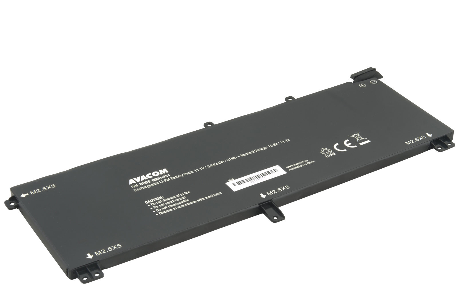 AVACOM pre Dell XPS 15 9530, Precision M3800 Li-Pol 11,1 V 5495 mAh 61 Wh