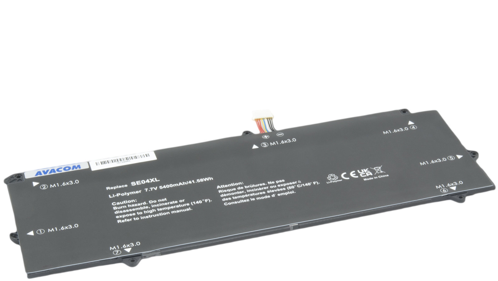 AVACOM SE04XL pre HP Pro x2 612 G2 Li-Pol 7,7 V 5400 mAh 42 Wh