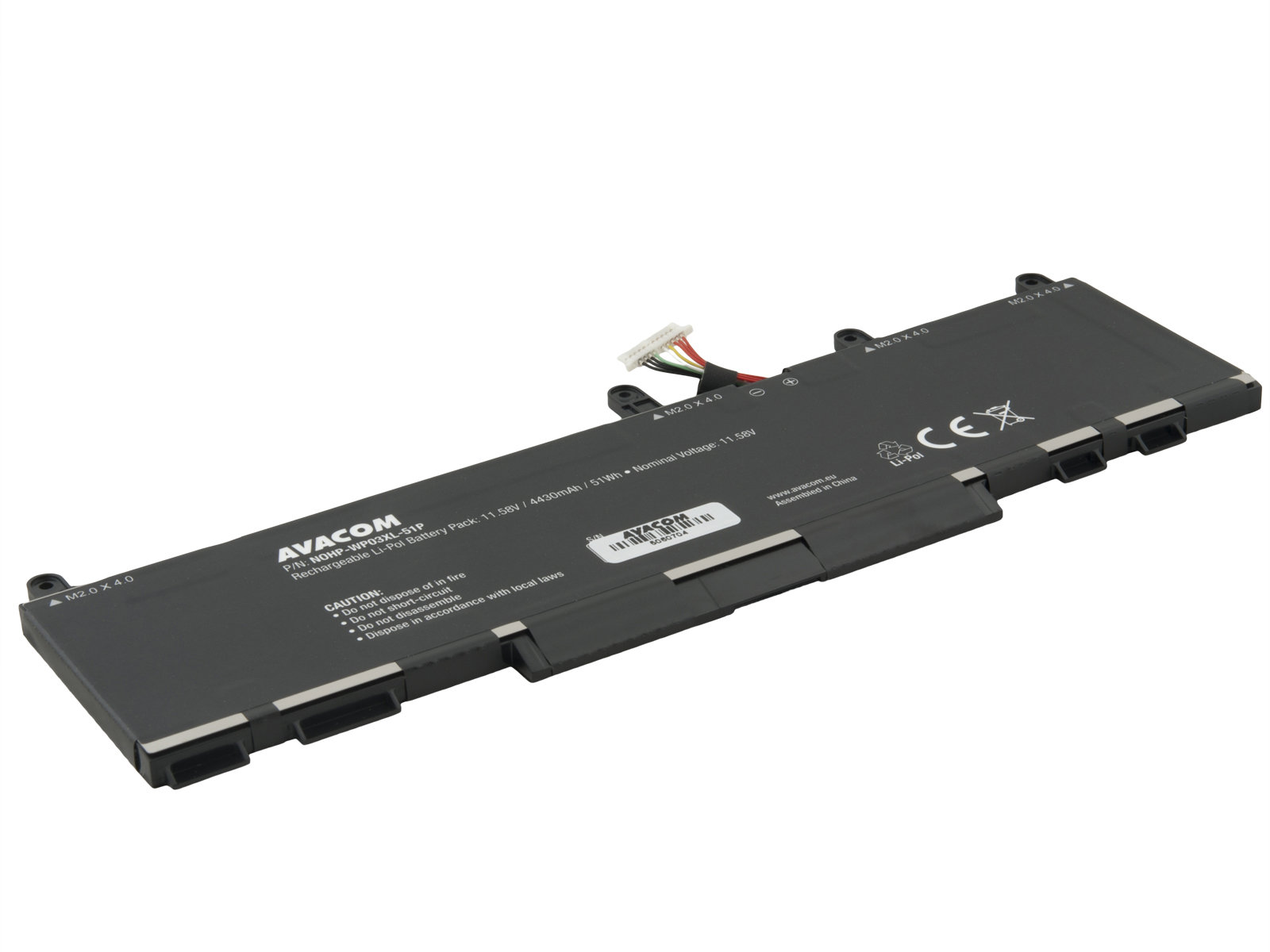 AVACOM WP03XL pre HP EliteBook 830 G9, 840 G10, 1040 G10 Li-Pol 11,58 V 4430 mAh 51 Wh