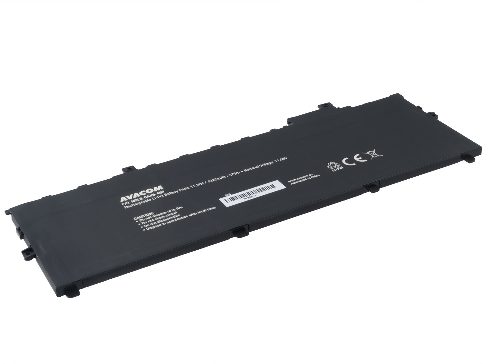 AVACOM pre Lenovo ThinkPad X1 Carbon Gen.5, Gen.6 Li-Pol 11,58 V 4922 mAh 57 Wh