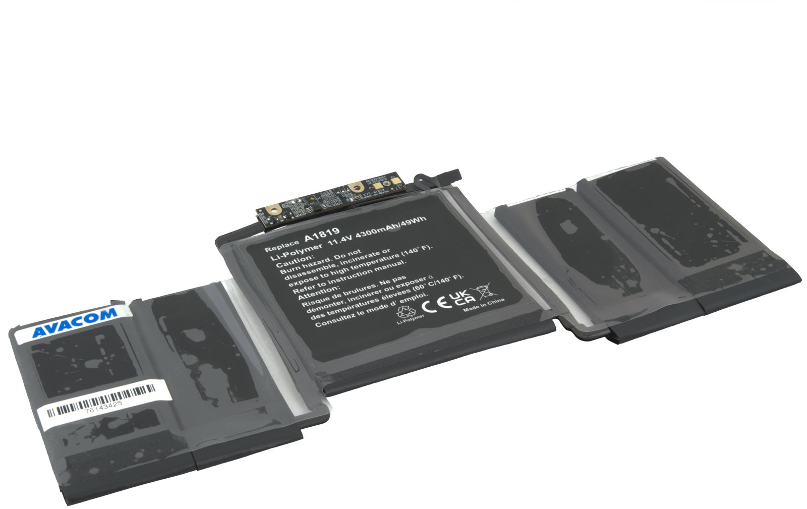 AVACOM pre Apple MacBook Pro 13" A1706 Li-Pol 11,4 V 4300 mAh 49 Wh – A1819