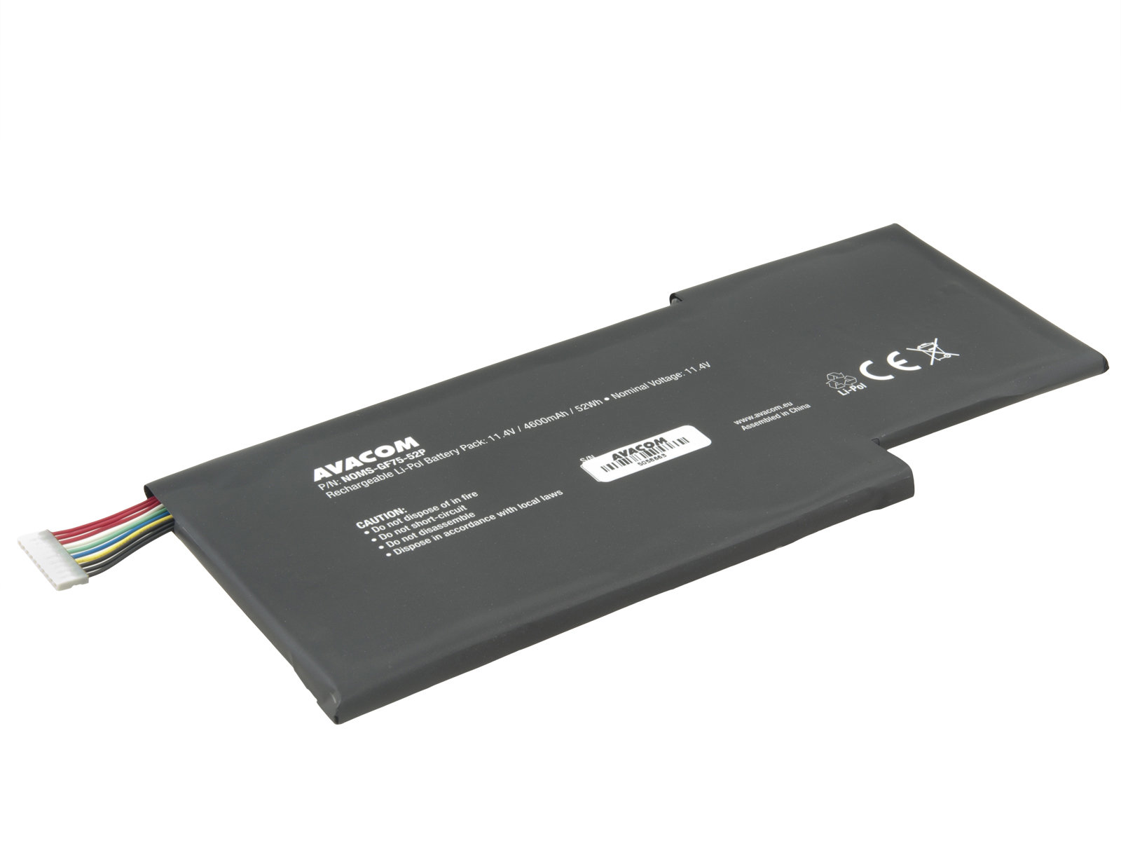 AVACOM pre MSI GF63, GF75 Li-Pol 11,4 V 4600 mAh 52 Wh – BTY-M6K