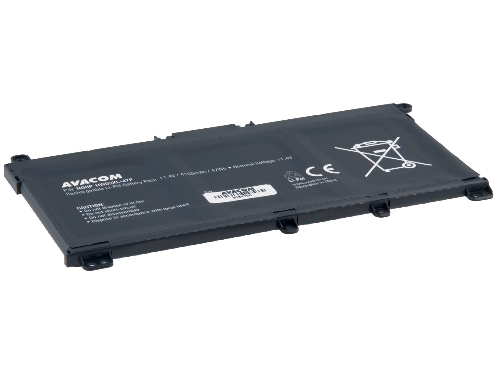 AVACOM HW03XL pre HP 255 G8, G9, 470 G8, G9 Li-Pol 11,4 V 4150 mAh 41 Wh