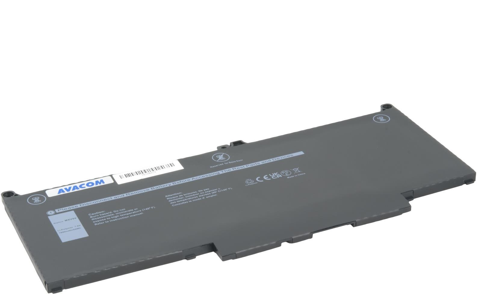 Avacom pro Dell Latitude 5300, 5310, 7300 Li-Pol 7,6 V 7890 mAh 60 Wh