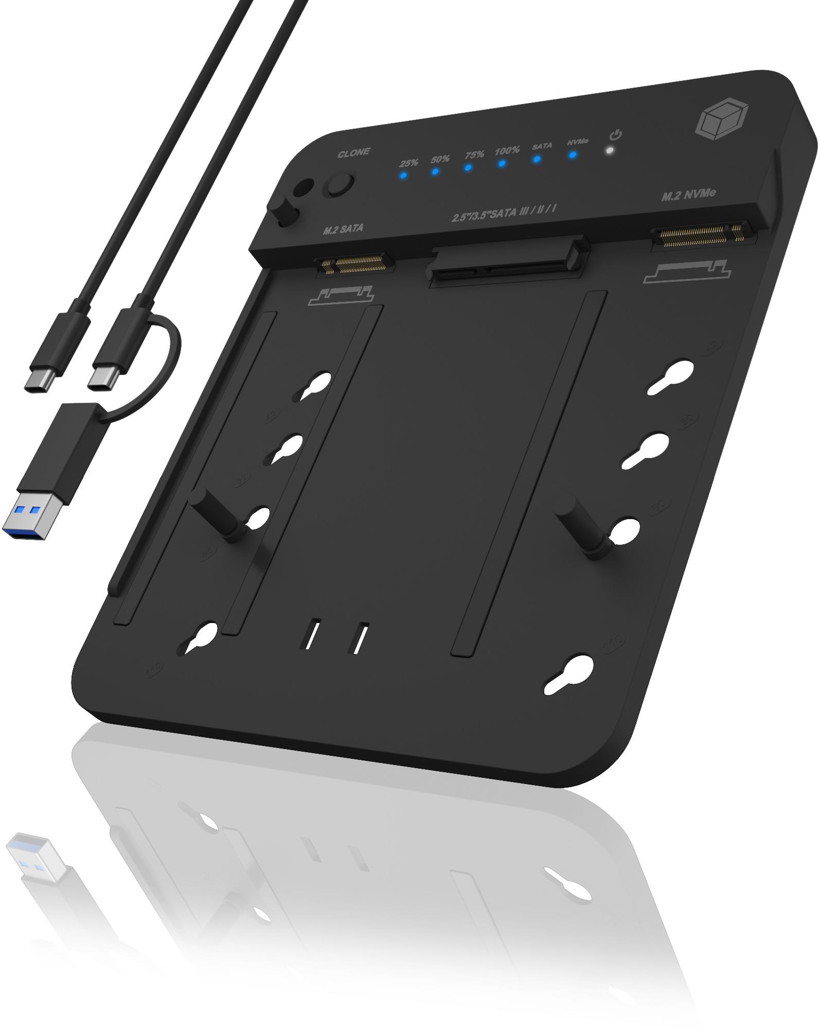 ICY BOX IB-2915MSCL-C31 pro M.2 NVME/SATA a 2.5