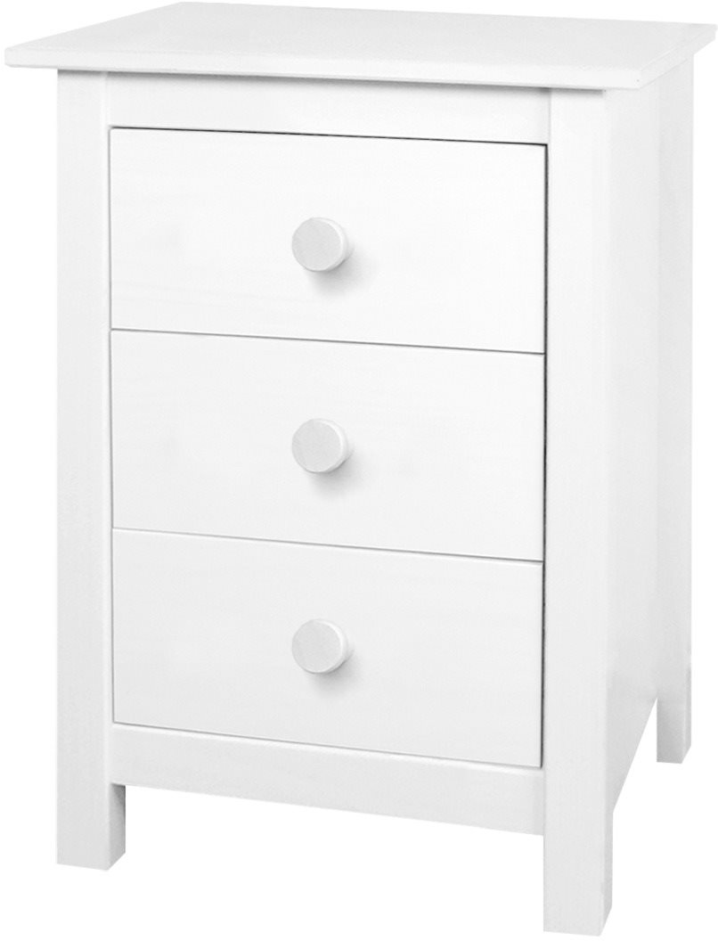 IDEA Komoda 3 zásuvky TORINO biela