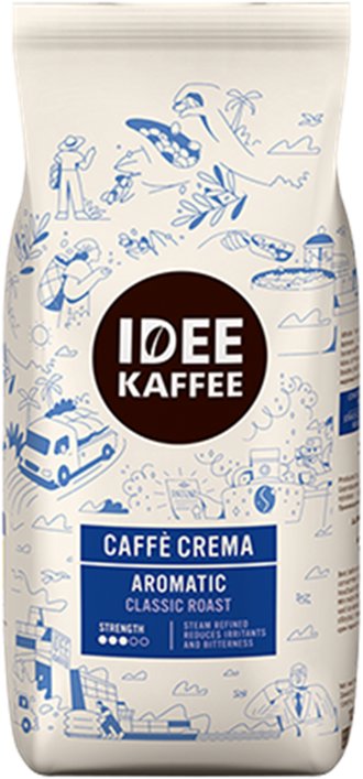 IDEE KAFFEE Cafe Crema Aromatic, zrnková, 1000 g