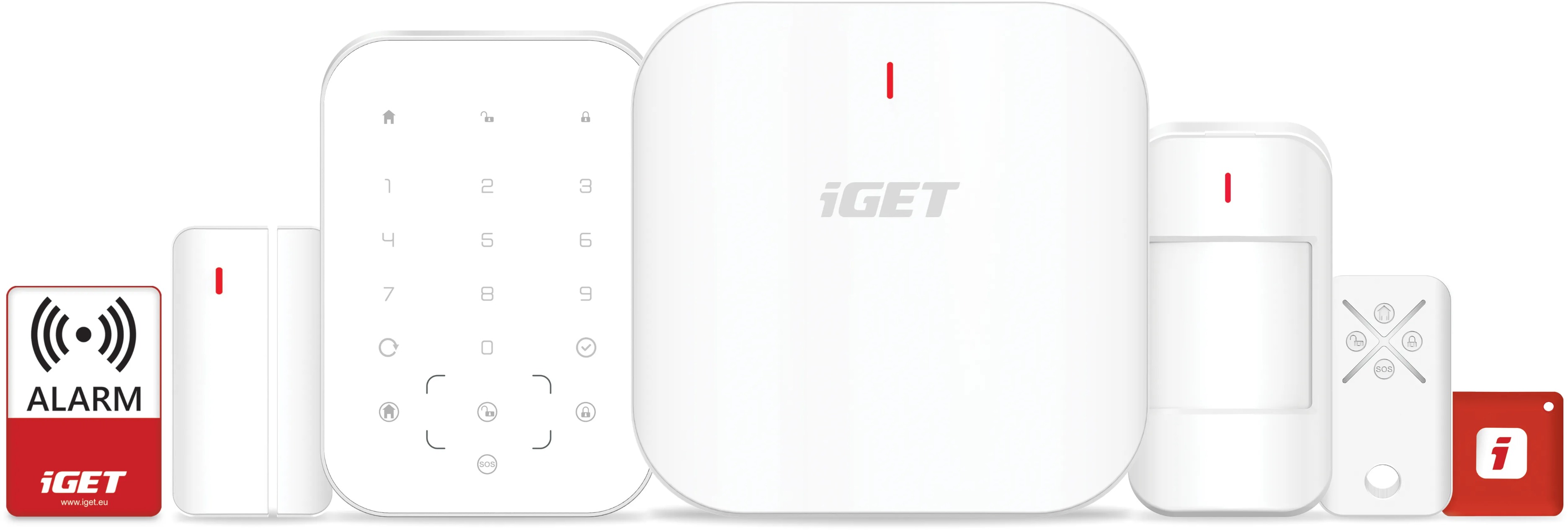 iGET SECURITY M6-4 G Premium 4 G LTE/Wi-Fi/Ethernet/GSM, set