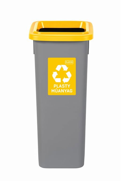 Igotrend, 713001 Kôš na triedený odpad 20 l, FIT BIN sivo/žltý