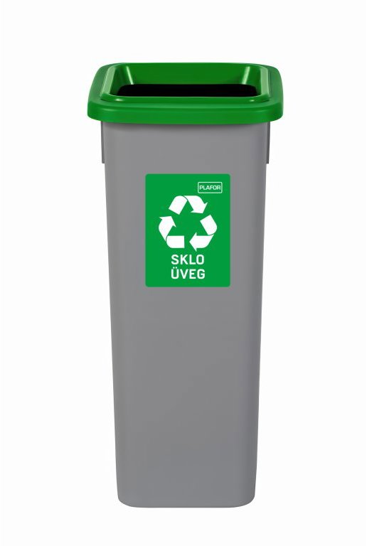 Igotrend, 713002 Kôš na triedený odpad 20 l, FIT BIN sivo/zelený