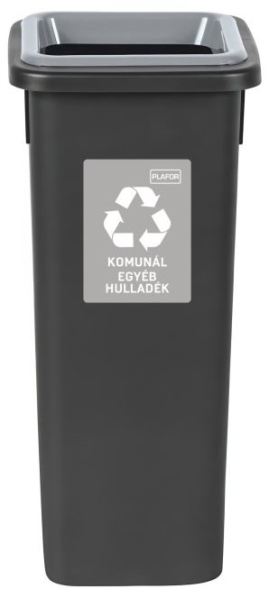Igotrend, 714005 Kôš na triedený odpad 20 l, FIT BIN čierno/sivý