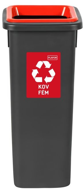 Igotrend, 714004 Kôš na triedený odpad 20 l, FIT BIN čierno/červená