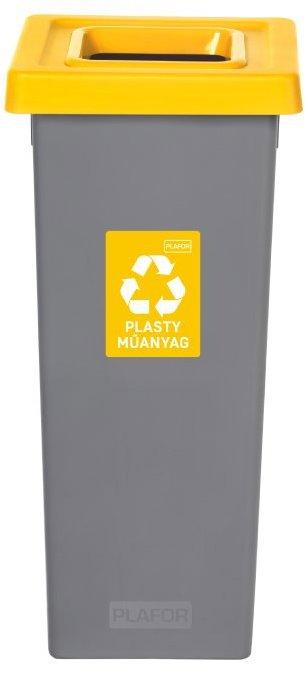 Igotrend, 719001 Kôš na triedený odpad 53 l, FIT BIN sivo/žltý