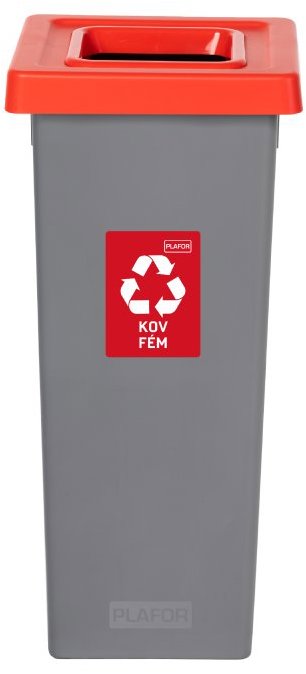 Igotrend, 719004 Kôš na triedený odpad 53 l, FIT BIN sivo/červený