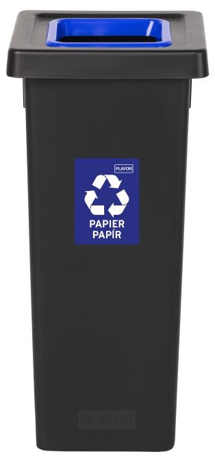 Igotrend, 720003 Kôš na triedený odpad 53 l, FIT BIN čierno/modrý
