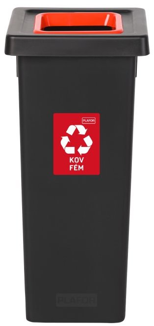 Igotrend, 720004 Kôš na triedený odpad 53 l, FIT BIN čierno/červená
