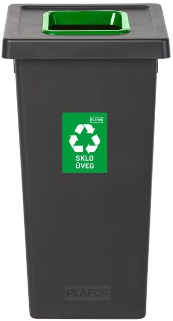 Igotrend, 724002 Kôš na triedený odpad 75 l, FIT BIN čierno/zelený
