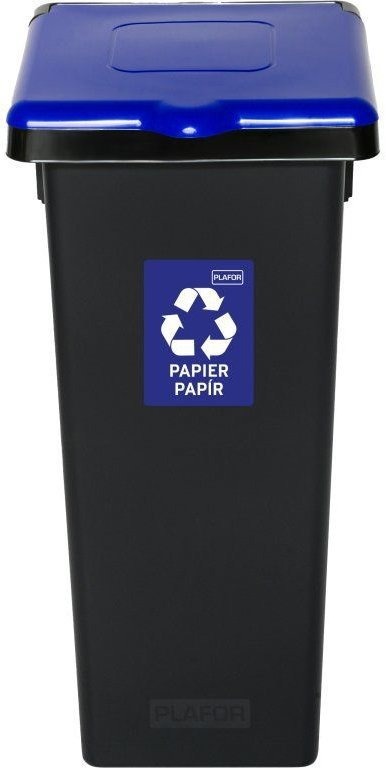 Igotrend Kôš separ. odpad 53 l FLAP BIN čierny/modrý