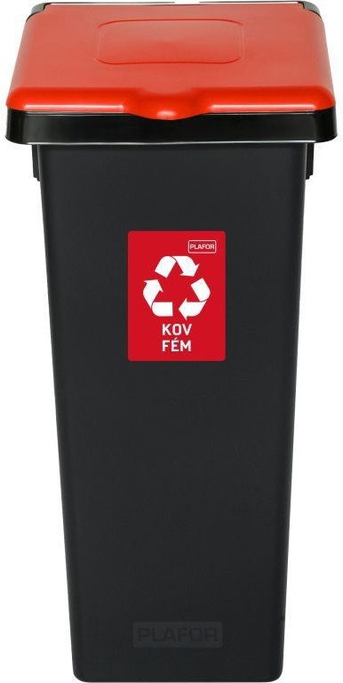 Igotrend Kôš separ. odpad 53 l FLAP BIN čierny/červený