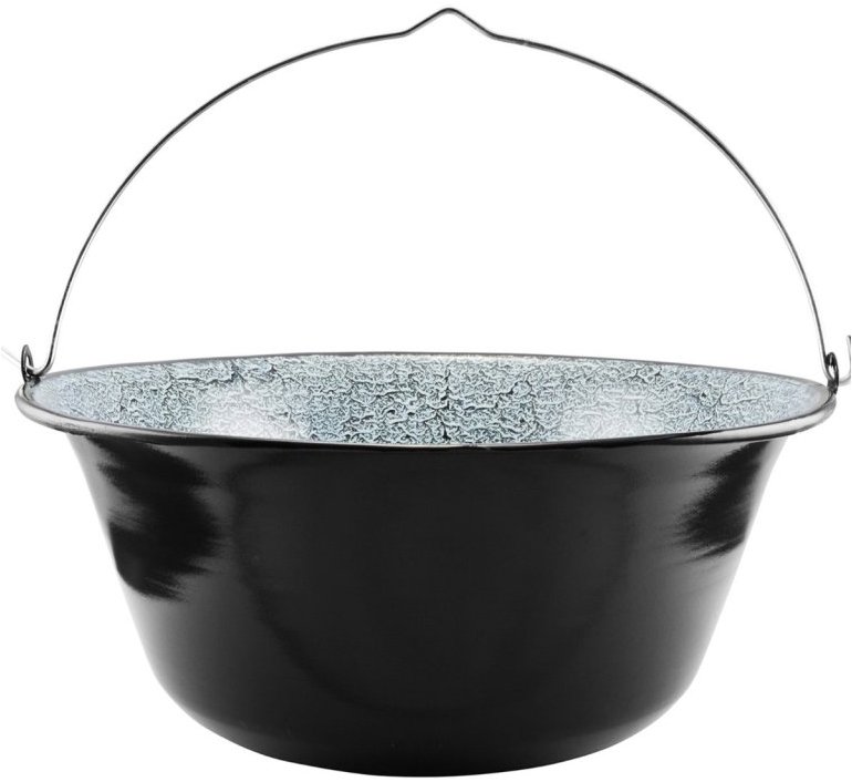 IGOTREND Kotlík na guláš smalt 13 l/40 cm, čierny