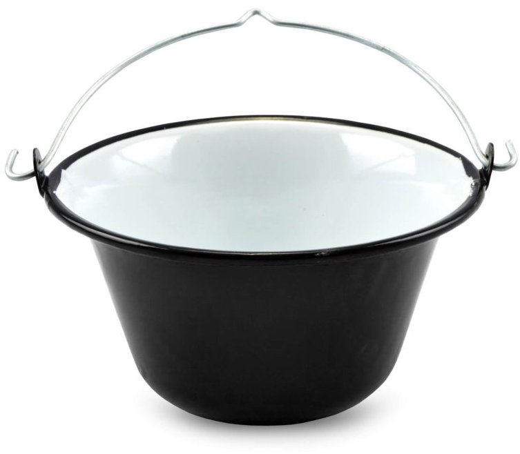 IGOTREND Kotlík na guláš – servírovací, smalt 0,8 l/16 cm, čierny