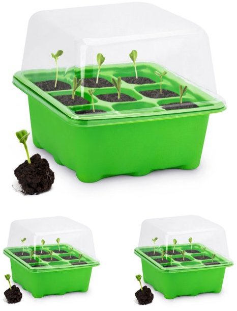 Igotrend Minipařeniště až pro 9 sazenic, set 3 ks