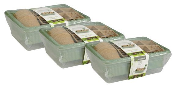 Igotrend Minipařeniště - ochranný poklop na rostliny, 20 × 14,5 × 6 cm, set 3 ks