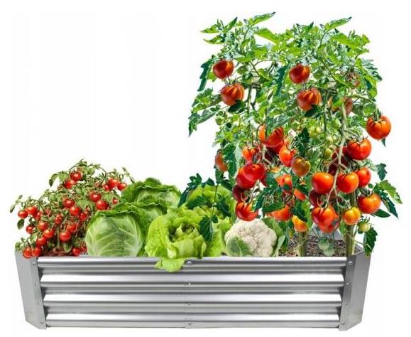 IGOTREND Záhon vyvýšený plechový, obdĺžnikový, 120 × 60 × 30 cm