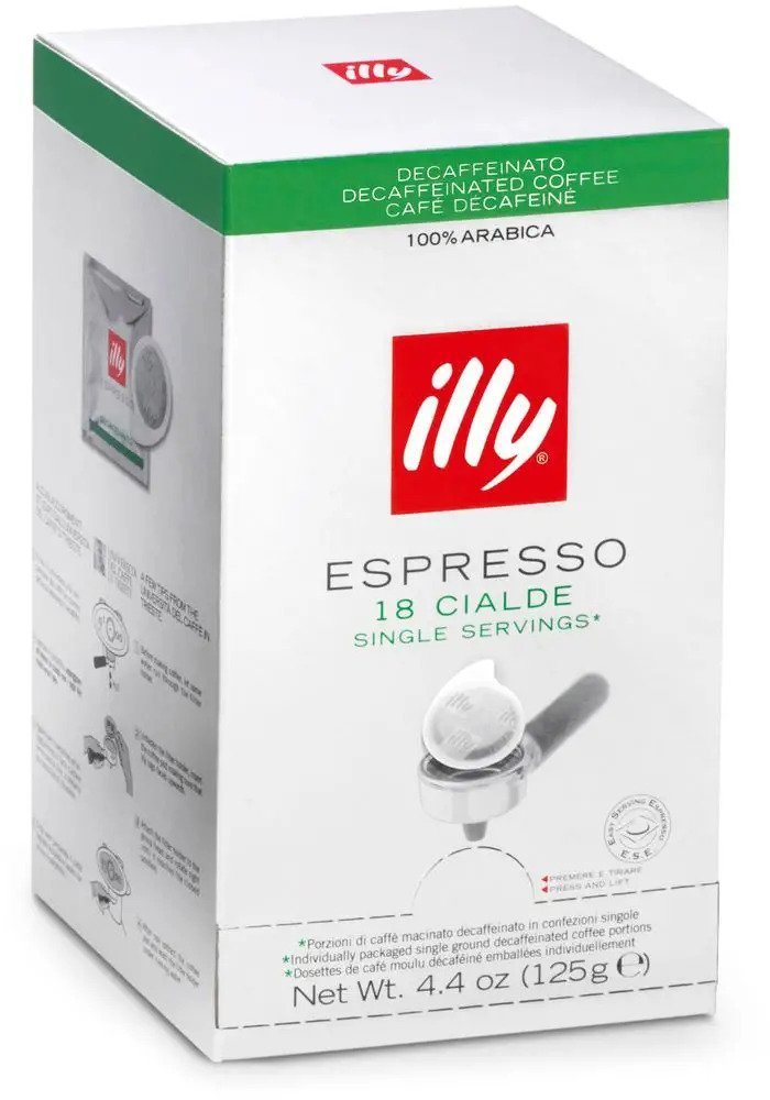 Porciovaná káva illy 18 dávok bez kofeínu