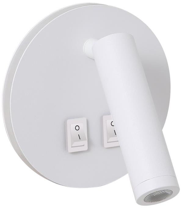 IMMAX GOAL 2 vypínače, LED, 6 W, biela