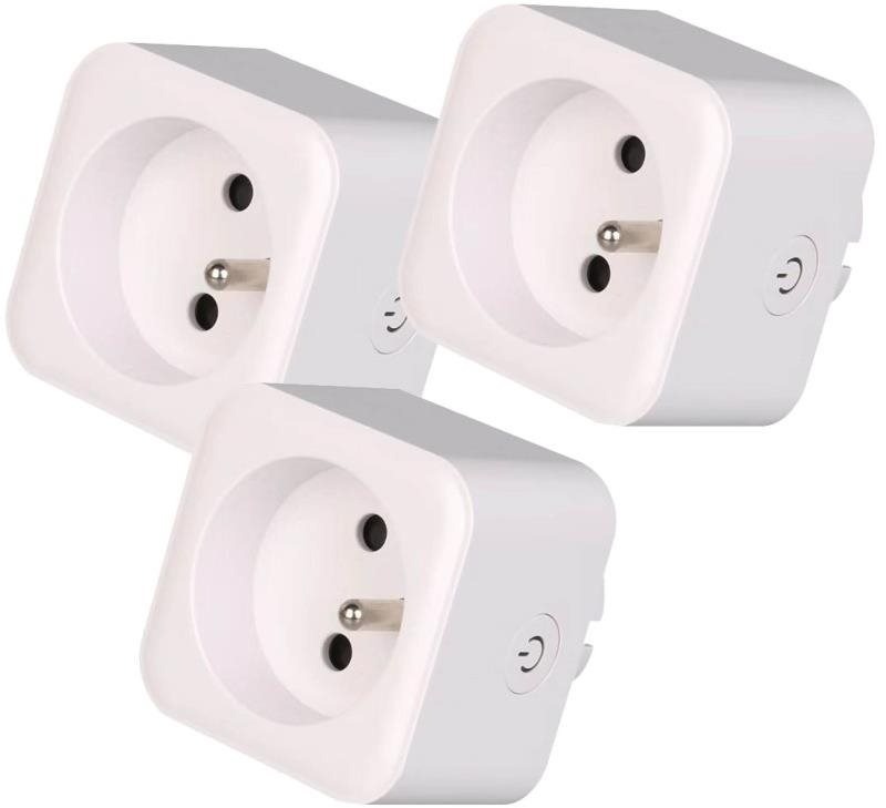 IMMAX NEO 3× Smart vnútorná zásuvka v3 s kolíkom, typ E, Zigbee