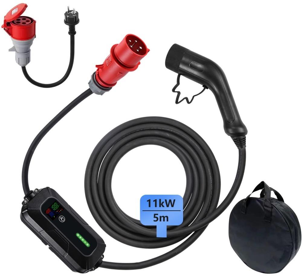 IMMAX Cestovná nabíjacia stanica pre elektromobily EV/PHEV AC Type 2 11 kW