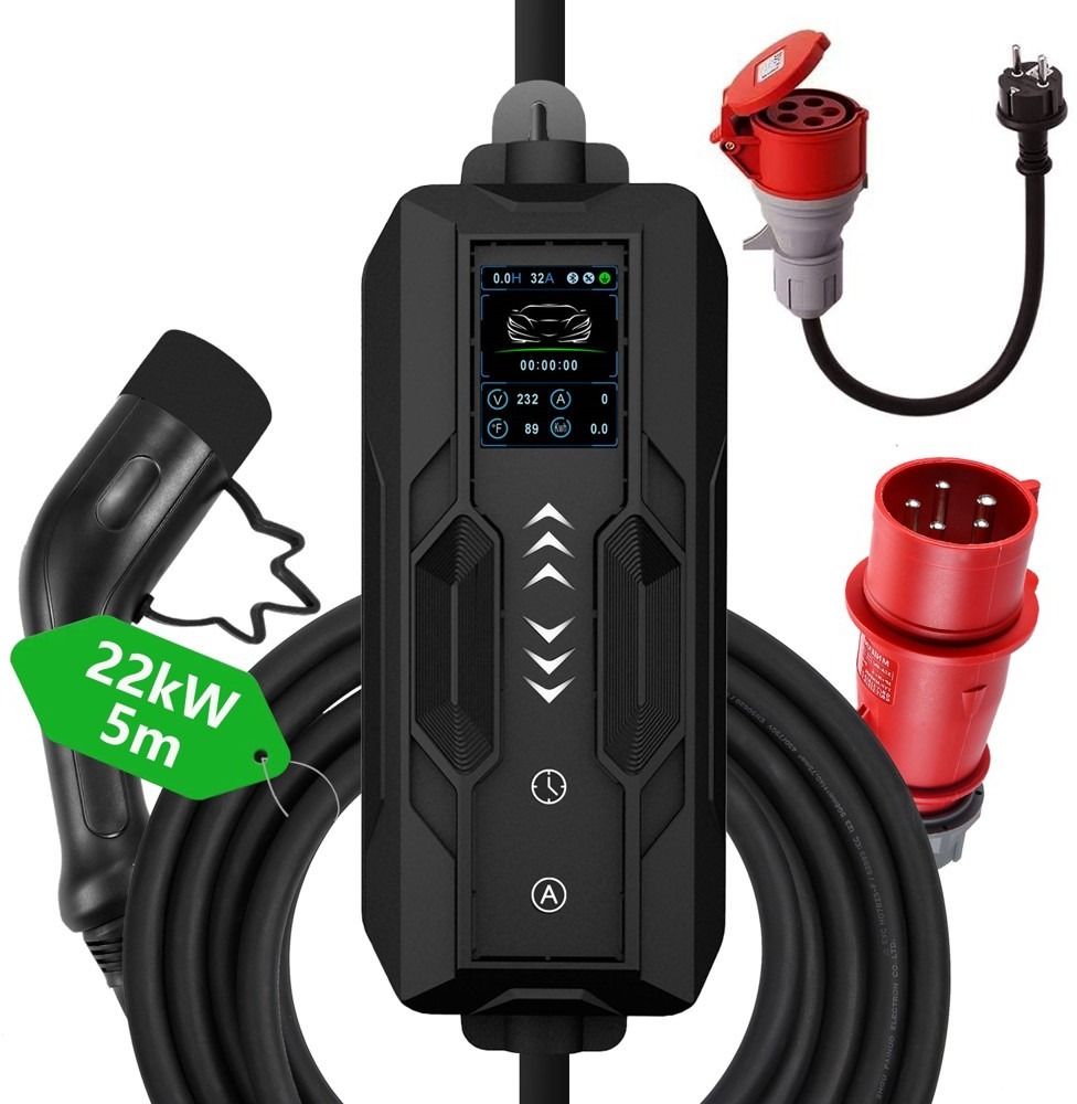 IMMAX Cestovná nabíjacia stanica pre elektromobily EV/PHEV AC Type 2 22 kW