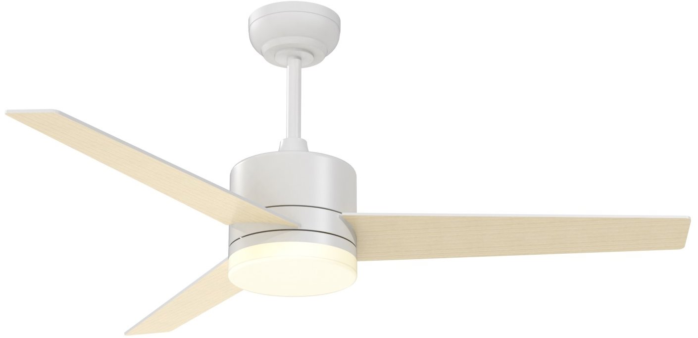 IMMAX NEO LITE VARIABLE Smart LED s ventilátorom Tuya WiFi, biele/drevený dekor