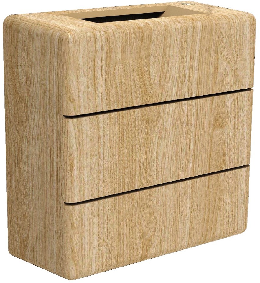 IMMAX LUXLINE vonkajšie nástenné 6 W, 3000 K, 240 V, IP54, dubové drevo