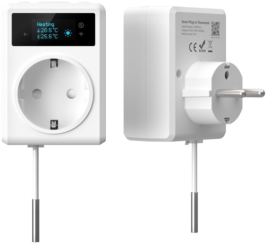 IMMAX NEO Smart vnútorná, s teplomerom, bez kolíka, typ F, WiFi