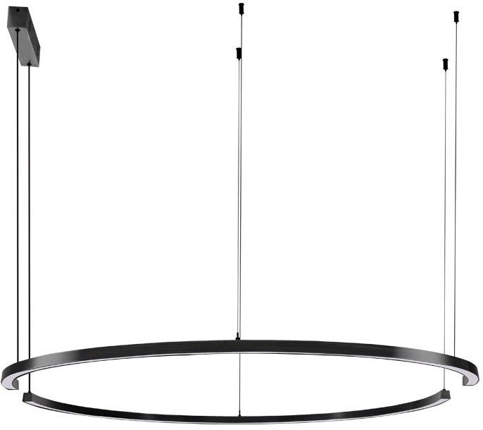 IMMAX NEO FINO MOON Smart závesné svietidlo 2× polkruh, 120 cm, 72 W, Zigbee 3.0, čierne