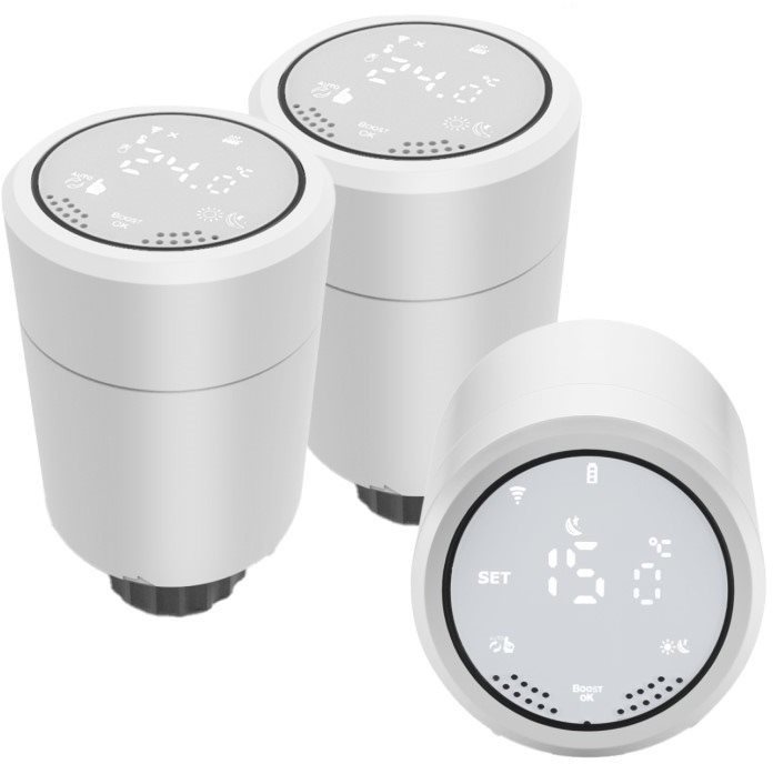 3× Immax NEO Smart, termostatická hlavica Zigbee