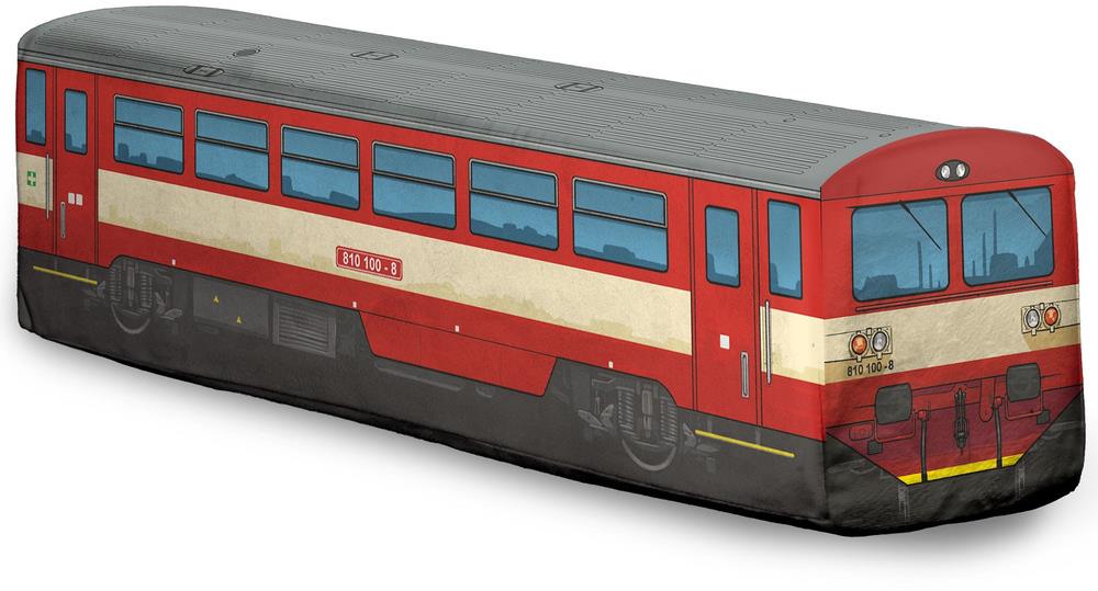 IMPAR Plyšový vláčik 810 – červený