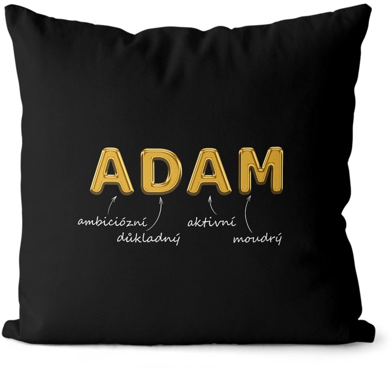 Impar polštář zlatý muž. jméno Adam