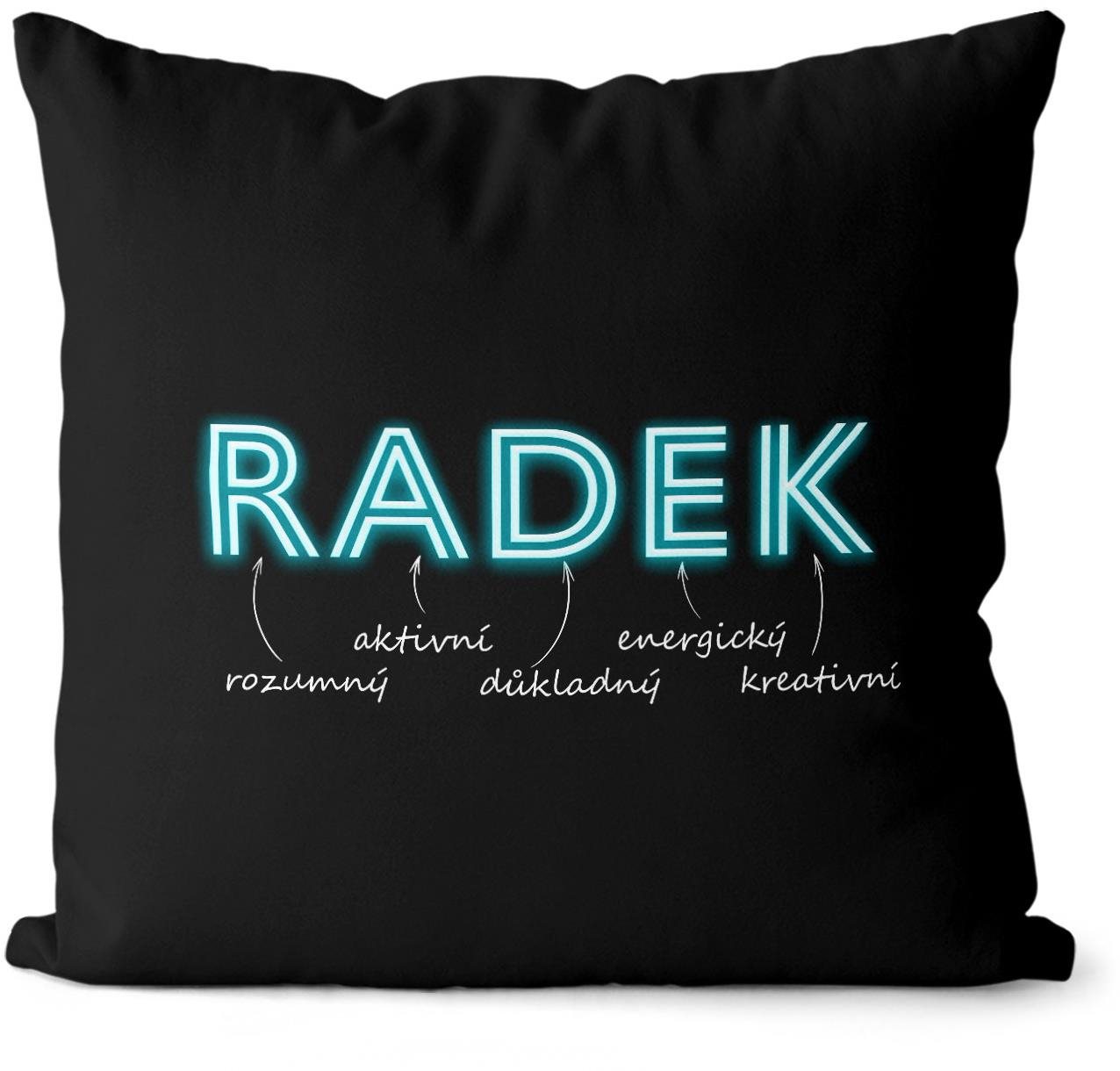 Impar, vankúš neónový muž. meno Radek