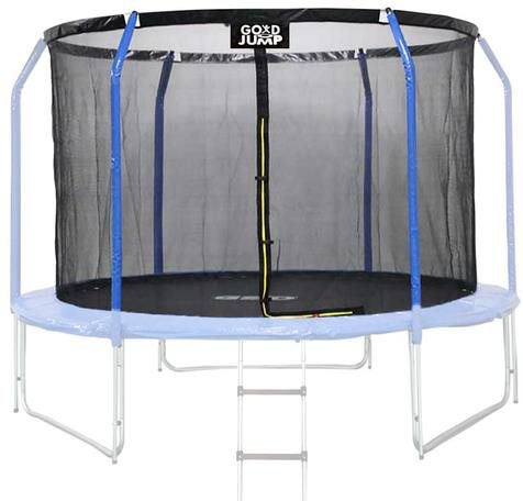 GoodJump Ochranná sieť na trampolínu 400 cm – INSIDE – na 8 rúrok – čierna