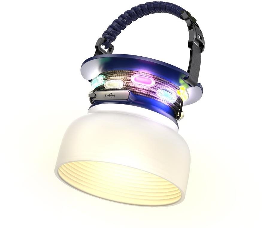 Immax solárna lampička s integrovanou RGB farebnou LED reťazou a funkciou powerbanky