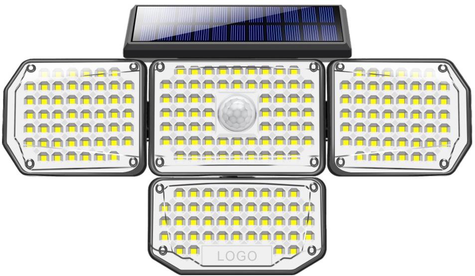 IMMAX CLOVER-2 Vonkajšie solárne nástenné LED osvetlenie s externým solárnym panelom